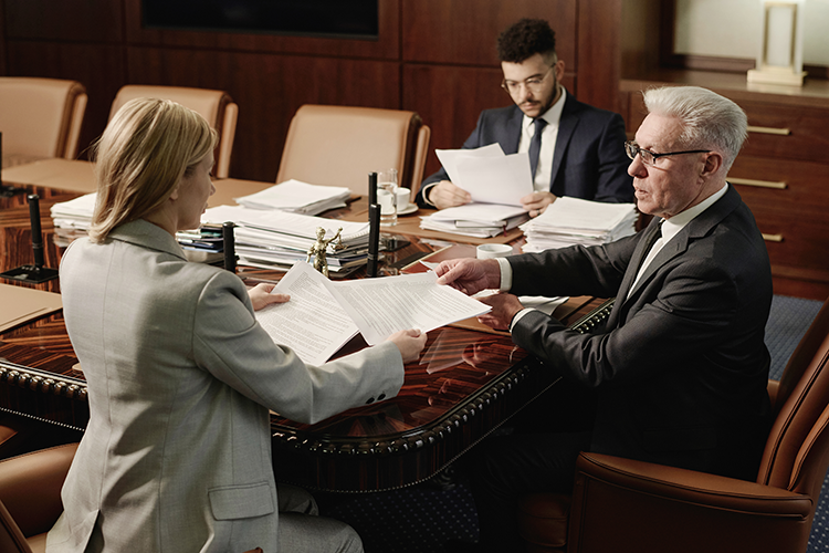 lawyers in a meeting